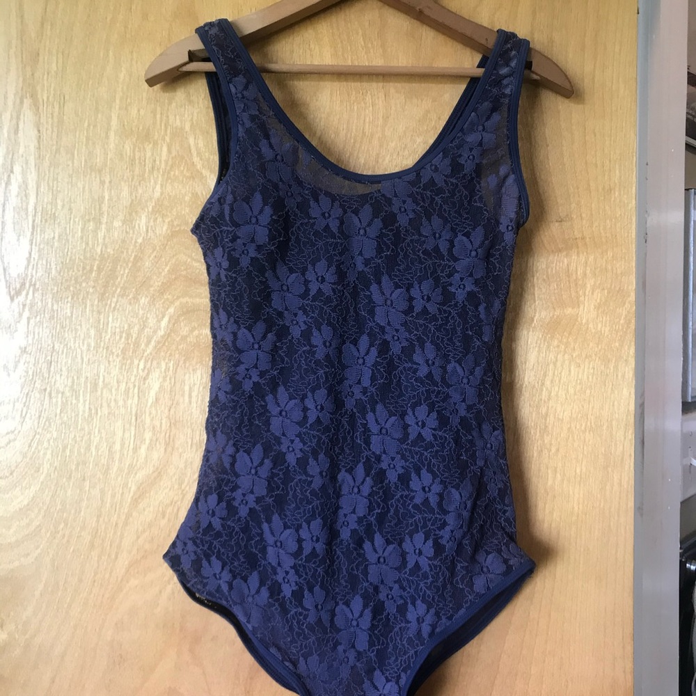 Body Suit Lace Indigo Purple